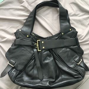 Black leather Kooba purse